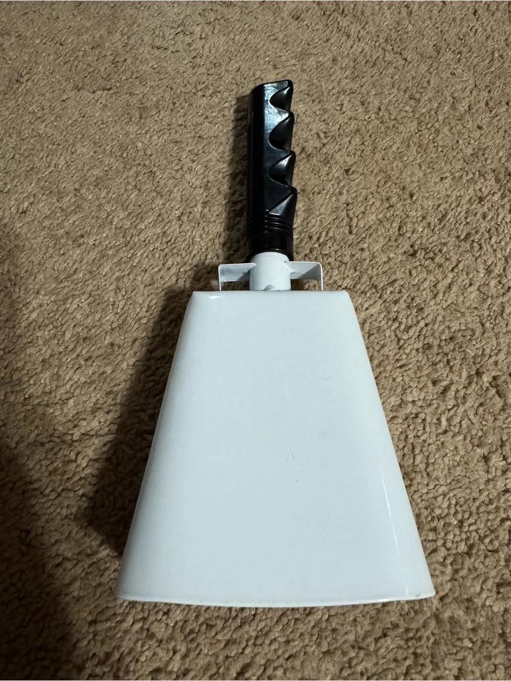 White Cowbell Handheld Football noise maker